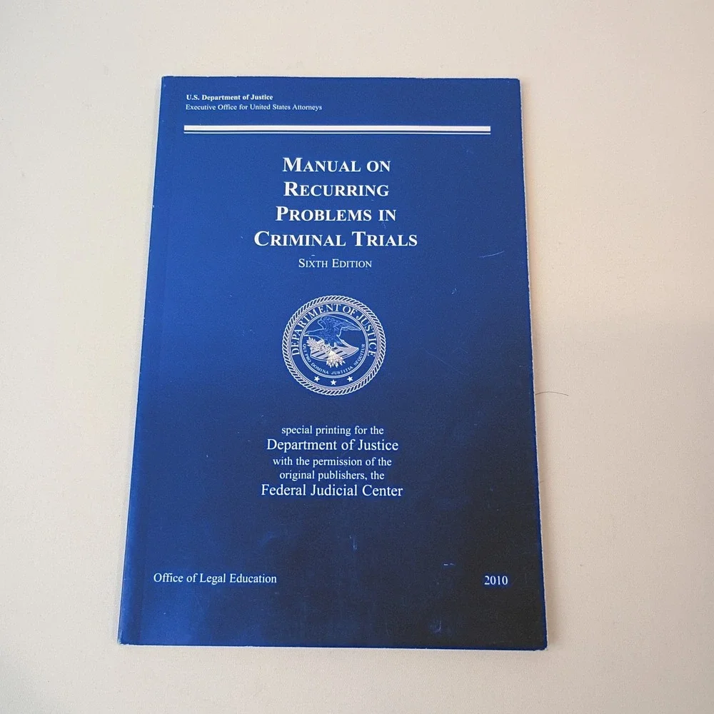 Manual on Recurring Problems in Criminal Trials 6th Edition by Tucker Carrington